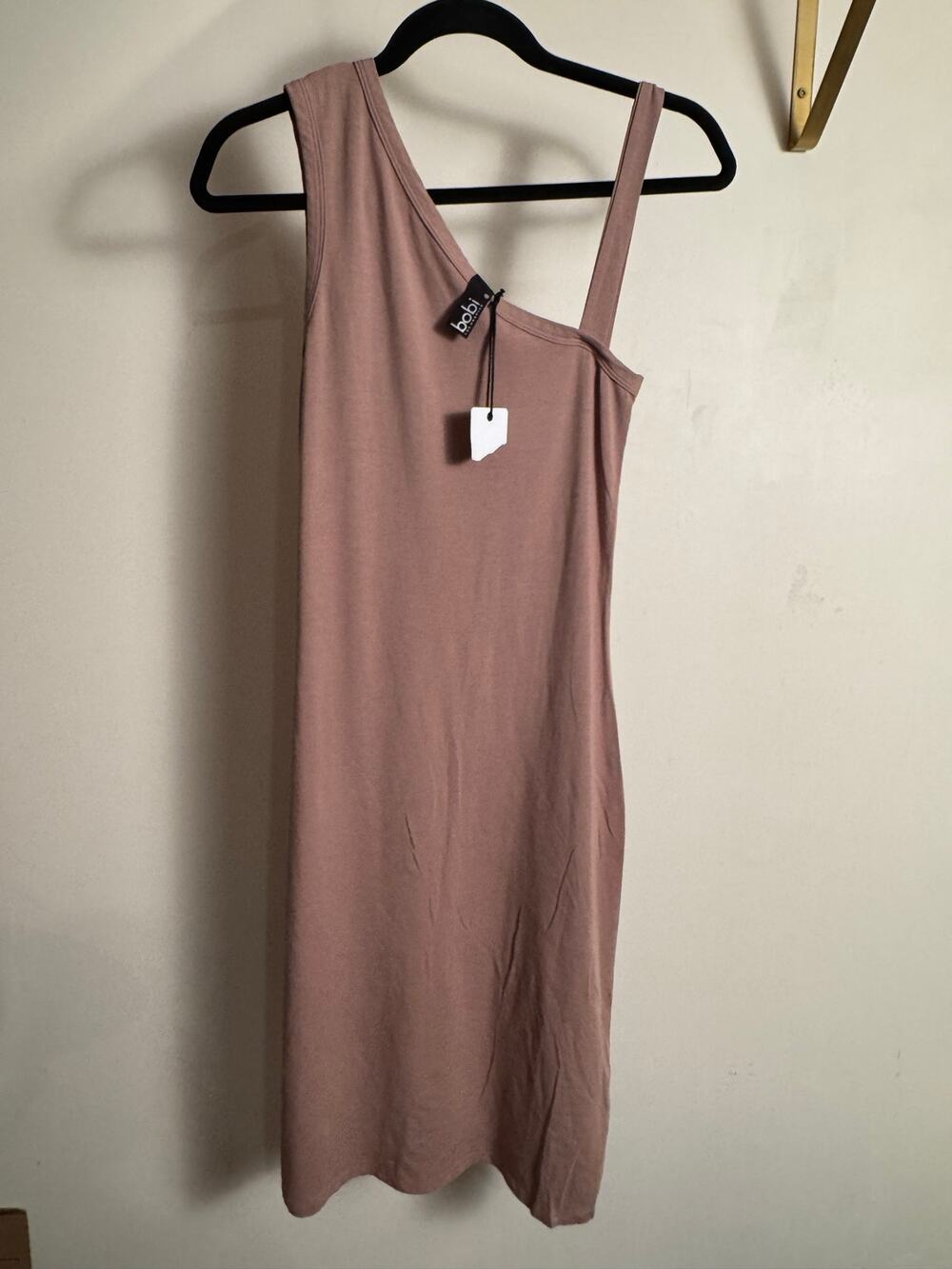 NWOT Bobi LA Jersey Knit Asymetrical Slip Dress